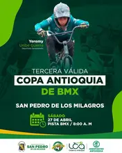 Prepárate para la emoción! En pocos días, nuestro municipio será el escenario de la tercera válida de la Copa Antioquia de BMX