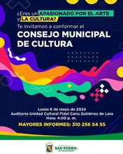 Únete a nosotros para darle forma al futuro cultural de nuestro municipio! 