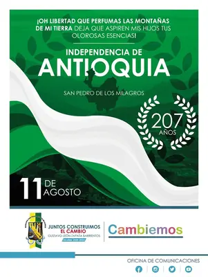 El 11 de agosto se celebra el día de la Independencia de Antioquía