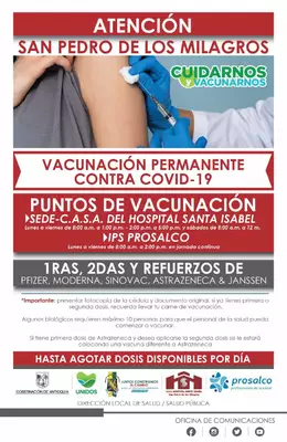 La vacunación contra el Covid-19 en el Municipio no para
