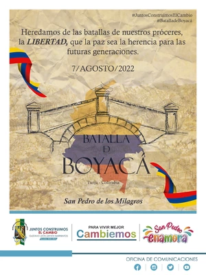 El 7 de Agosto se conmemoró la Batalla de Boyacá